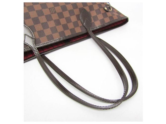 Borsa Tote Louis Vuitton Damier Neverfull MM Marrone - vista 10