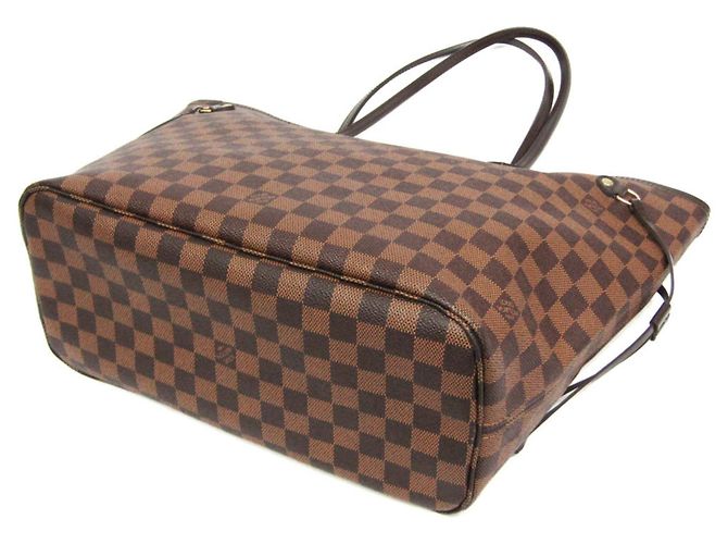 Borsa Tote Louis Vuitton Damier Neverfull MM Marrone - vista 2