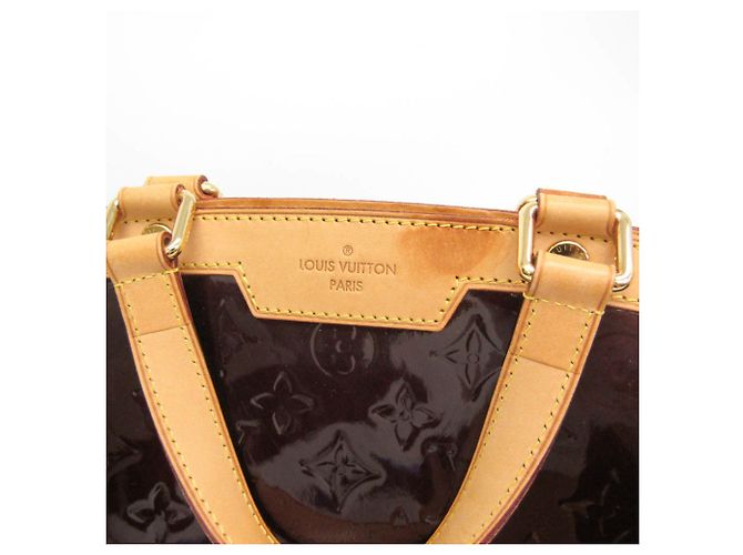 Borsa Louis Vuitton Monogram Vernis Blair MM M91619 Bordò - vista 10
