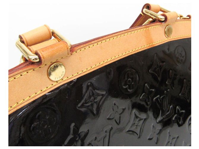 Borsa Louis Vuitton Monogram Vernis Blair MM M91619 Bordò - vista 11