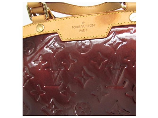 Borsa Louis Vuitton Monogram Vernis Blair MM M91619 Bordò - vista 7