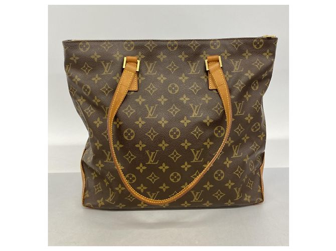 Borsa Tote Louis Vuitton Monogram Cabas Mezzo Marrone - vista 11