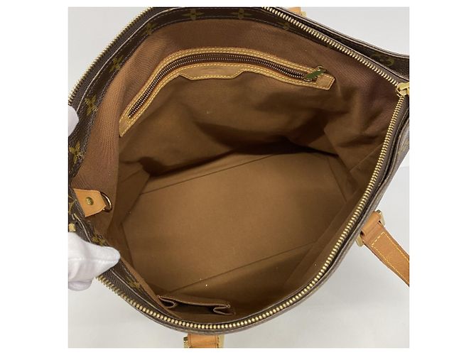 Borsa Tote Louis Vuitton Monogram Cabas Mezzo Marrone - vista 4