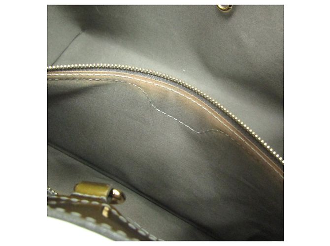 Borsa Louis Vuitton Monogram Vernis Wilshire PM Grigio - vista 14