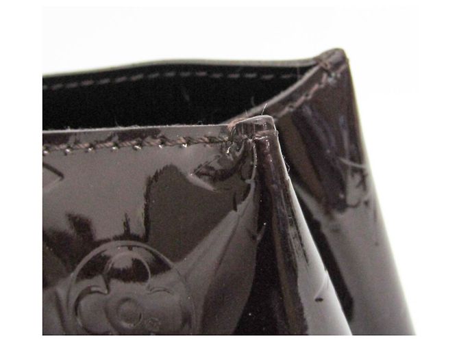 Borsa Louis Vuitton Monogram Vernis Wilshire PM Bordò - vista 11