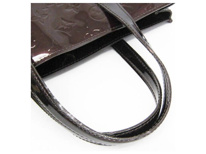 Borsa Louis Vuitton Monogram Vernis Wilshire PM Bordò - vista 12
