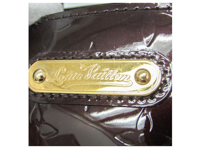 Borsa Louis Vuitton Monogram Vernis Wilshire PM Bordò - vista 14