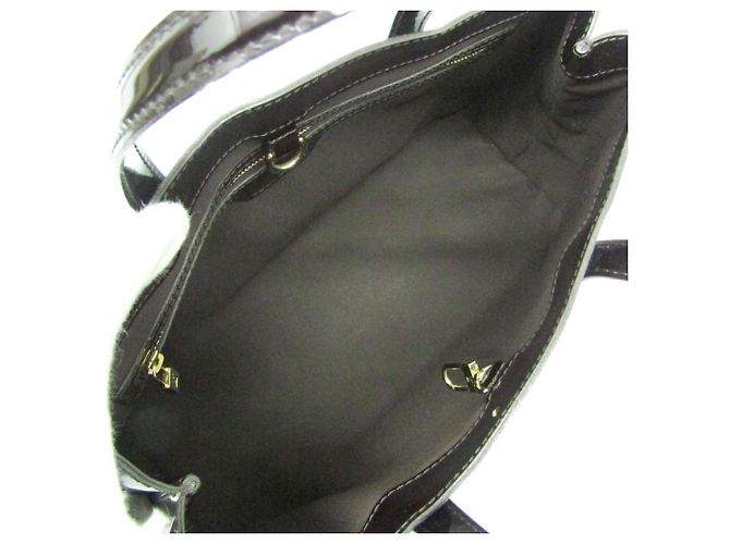 Borsa Louis Vuitton Monogram Vernis Wilshire PM Bordò - vista 3