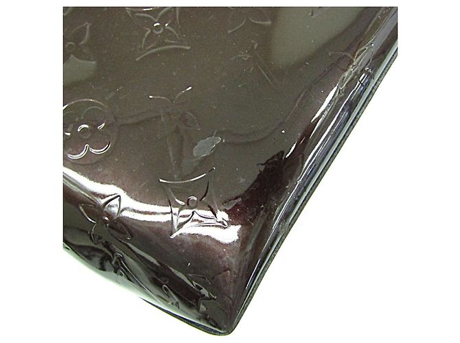 Borsa Louis Vuitton Monogram Vernis Wilshire PM Bordò - vista 6