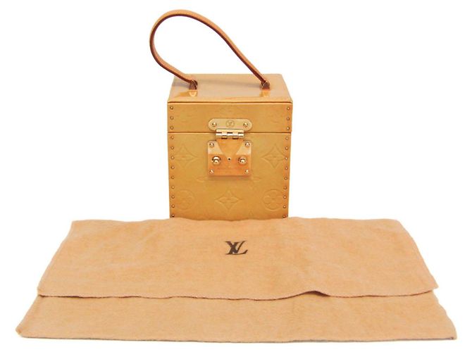 Borsa a mano/Beauty case Louis Vuitton Vernis Bleecker M91002 Giallo - vista 2