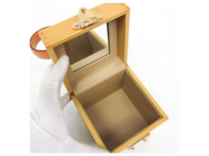 Borsa a mano/Beauty case Louis Vuitton Vernis Bleecker M91002 Giallo - vista 4