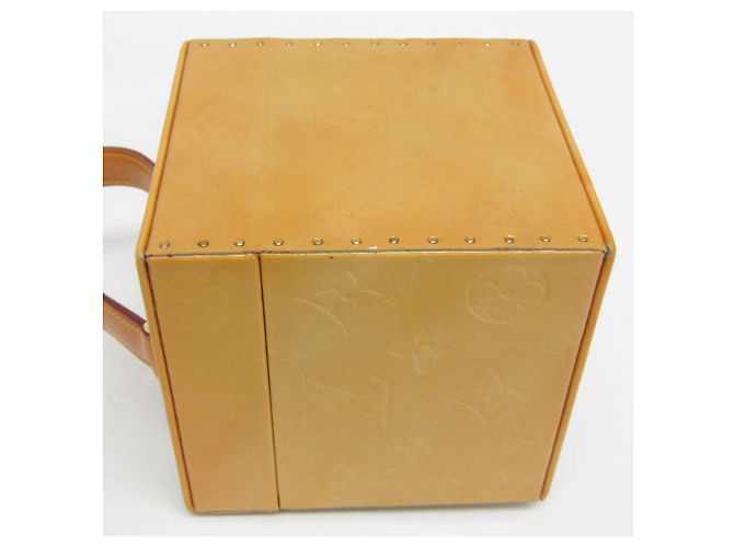 Borsa a mano/Beauty case Louis Vuitton Vernis Bleecker M91002 Giallo - vista 5