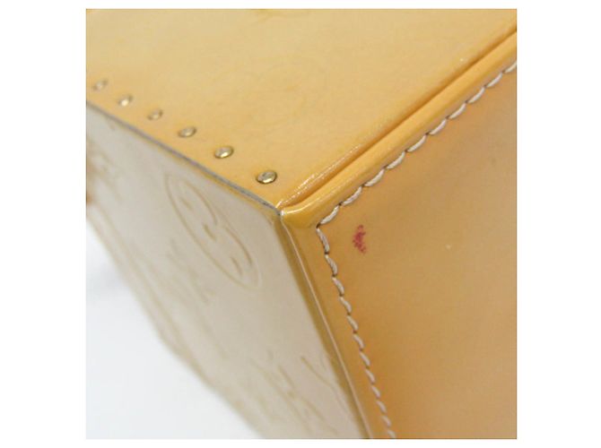 Borsa a mano/Beauty case Louis Vuitton Vernis Bleecker M91002 Giallo - vista 6