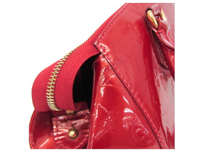 Borsa a Spalla Louis Vuitton Vernis Sherwood PM Rosso - vista 8
