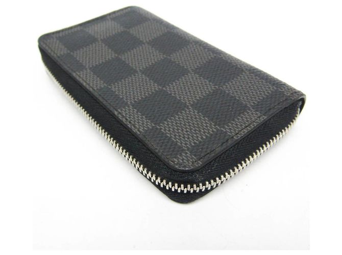 Portafoglio Zippy Damier Graphite Louis Vuitton Nero - vista 5