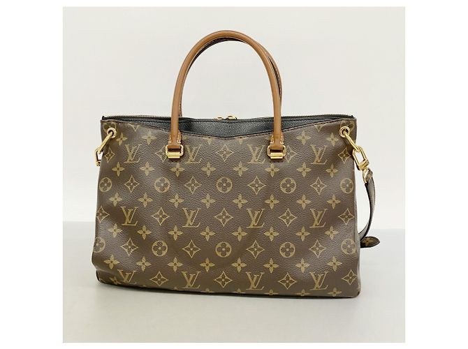 Borsa Louis Vuitton Monogram Pallas Nero - vista 11