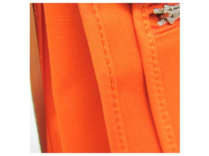 Hermès Borsa Hermes Her Bag Zip MM Beige Arancione - vista 10