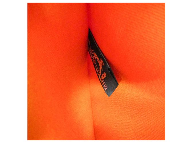 Hermès Borsa Hermes Her Bag Zip MM Beige Arancione - vista 17