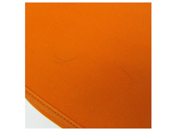 Hermès Borsa Hermes Her Bag Zip MM Beige Arancione - vista 9