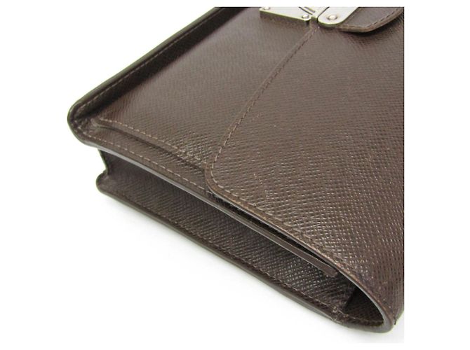 Clutch da uomo Louis Vuitton Taiga Veraia Marrone - vista 11