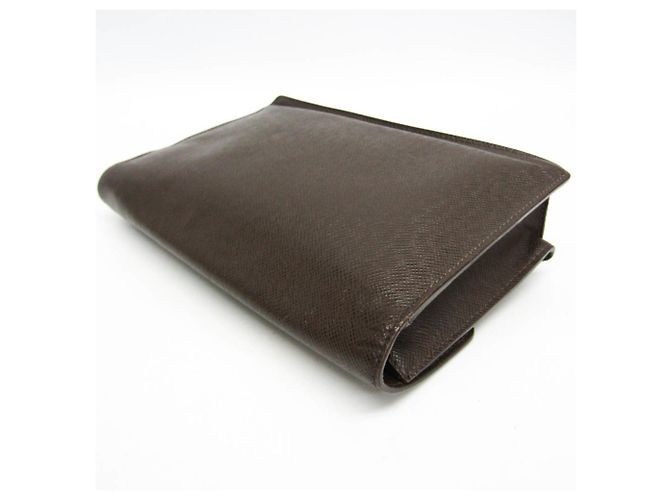 Clutch da uomo Louis Vuitton Taiga Veraia Marrone - vista 8