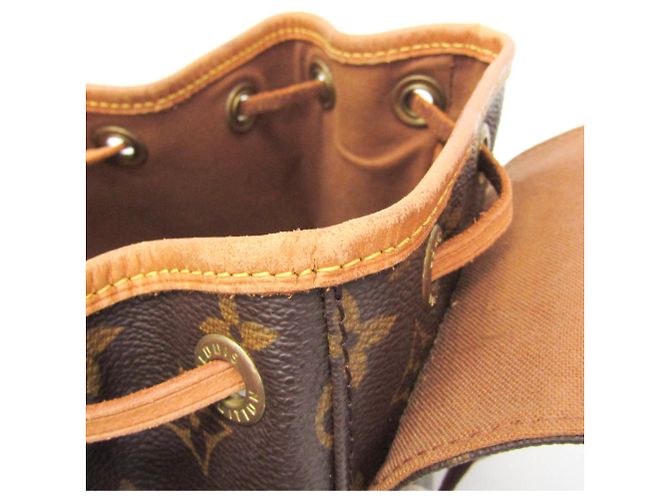 Zaino Louis Vuitton Monogram Mini Monsuri M51137 da donna Marrone - vista 10