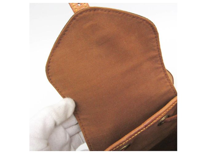 Zaino Louis Vuitton Monogram Mini Monsuri M51137 da donna Marrone - vista 11