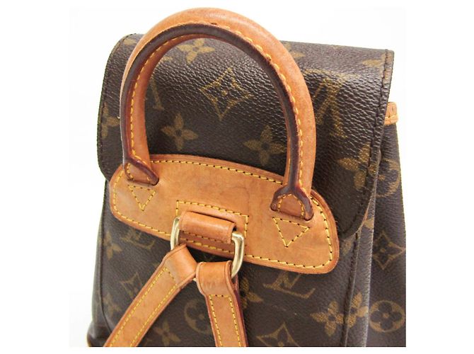 Zaino Louis Vuitton Monogram Mini Monsuri M51137 da donna Marrone - vista 12