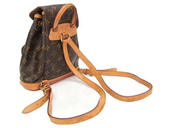 Zaino Louis Vuitton Monogram Mini Monsuri M51137 da donna Marrone - vista 2