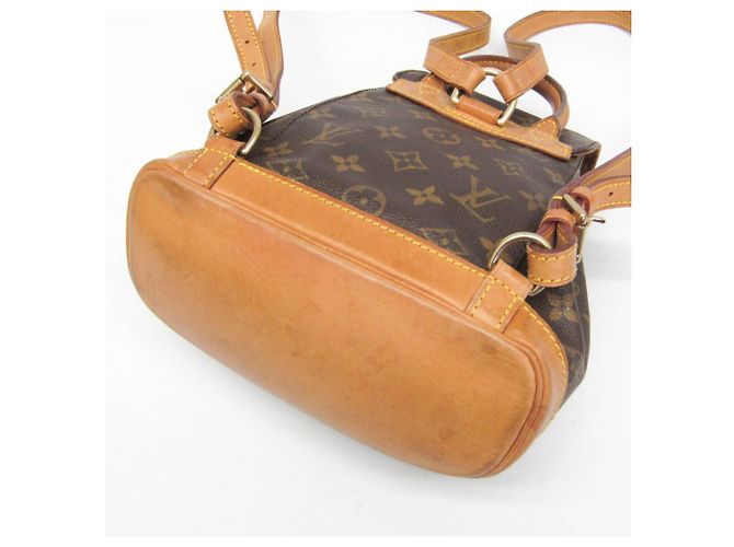 Zaino Louis Vuitton Monogram Mini Monsuri M51137 da donna Marrone - vista 4