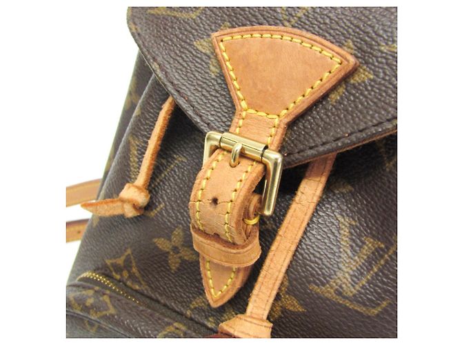 Zaino Louis Vuitton Monogram Mini Monsuri M51137 da donna Marrone - vista 7