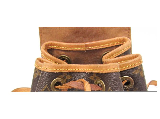 Zaino Louis Vuitton Monogram Mini Monsuri M51137 da donna Marrone - vista 8