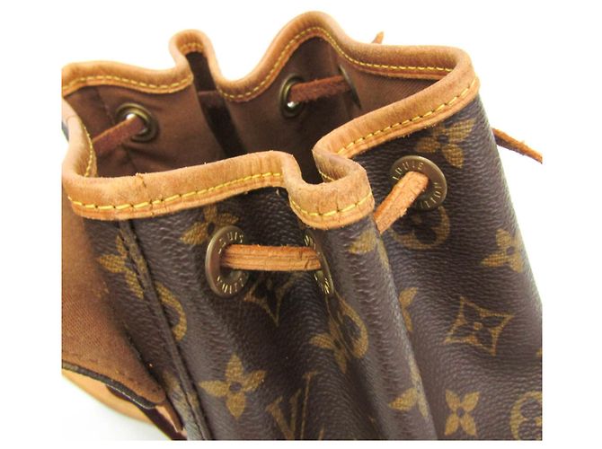 Zaino Louis Vuitton Monogram Mini Monsuri M51137 da donna Marrone - vista 9
