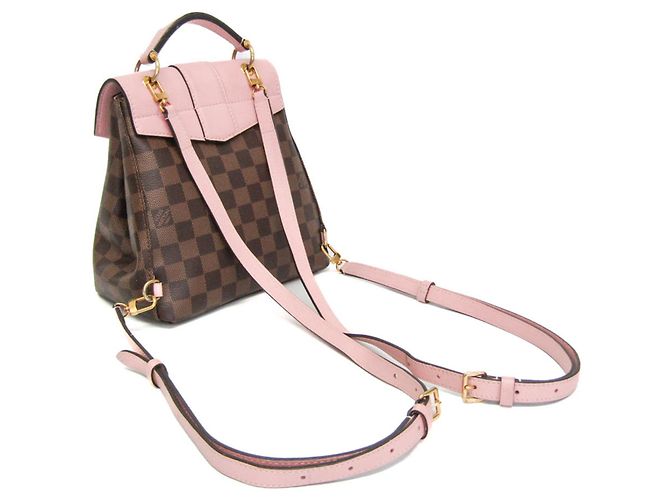Zaino Louis Vuitton Damier Clapton Marrone Rosa - vista 2