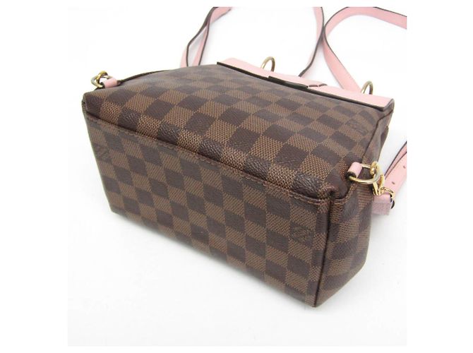 Zaino Louis Vuitton Damier Clapton Marrone Rosa - vista 4