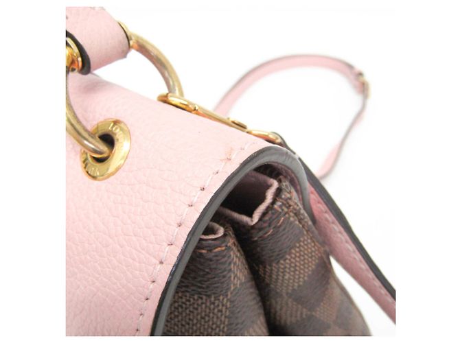 Zaino Louis Vuitton Damier Clapton Marrone Rosa - vista 6