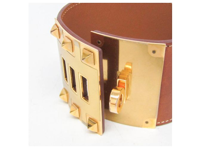 Hermès Bracciale Hermes Kelly Dog Extreme Marrone - vista 3