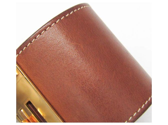Hermès Bracciale Hermes Kelly Dog Extreme Marrone - vista 5