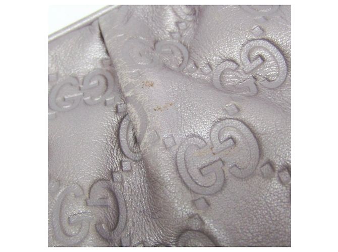 Borsa a tracolla in pelle Gucci Guccissima viola chiaro Porpora - vista 12