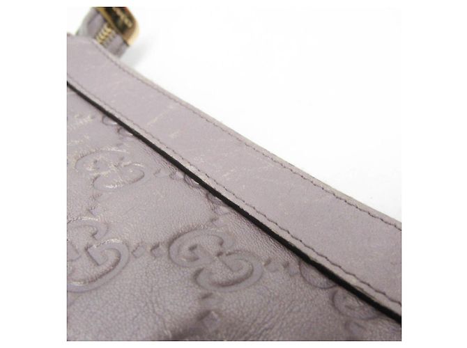 Borsa a tracolla in pelle Gucci Guccissima viola chiaro Porpora - vista 7