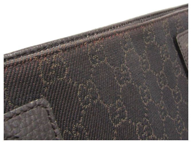 Borsa Tote Gucci GG Canvas Marrone scuro - vista 5