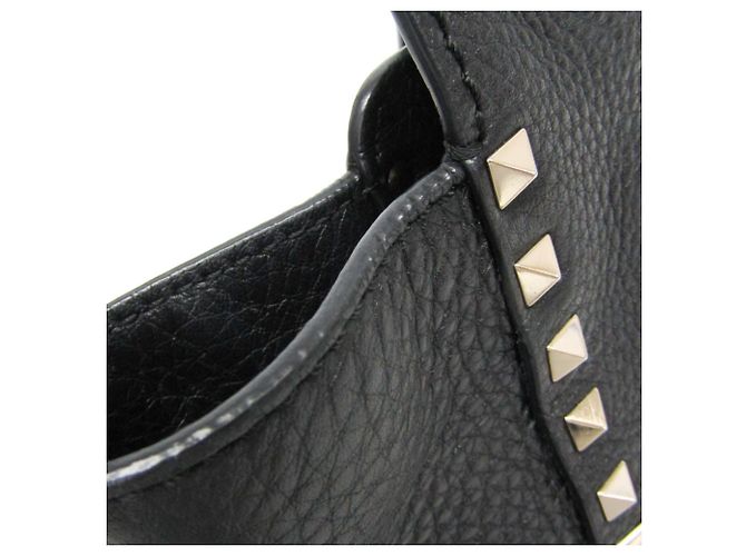 Piccola borsa Valentino Garavani Lock Studs Nero - vista 11
