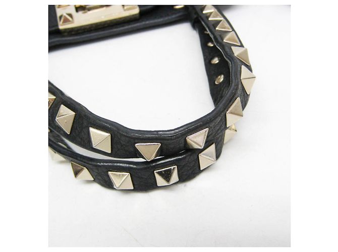Piccola borsa Valentino Garavani Lock Studs Nero - vista 12