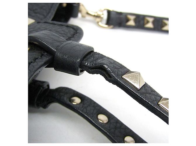 Piccola borsa Valentino Garavani Lock Studs Nero - vista 14