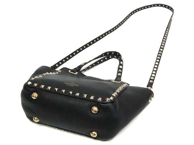 Piccola borsa Valentino Garavani Lock Studs Nero - vista 2