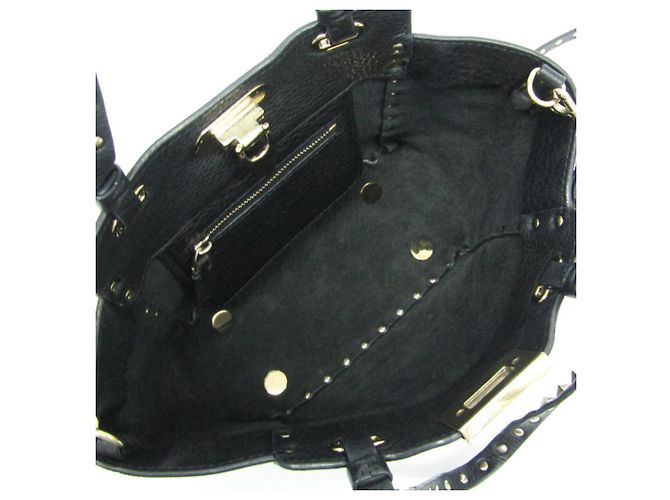 Piccola borsa Valentino Garavani Lock Studs Nero - vista 3