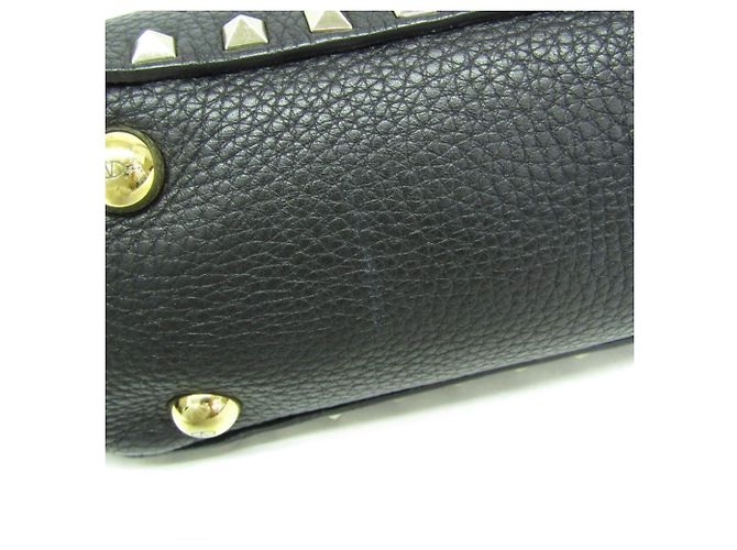 Piccola borsa Valentino Garavani Lock Studs Nero - vista 6