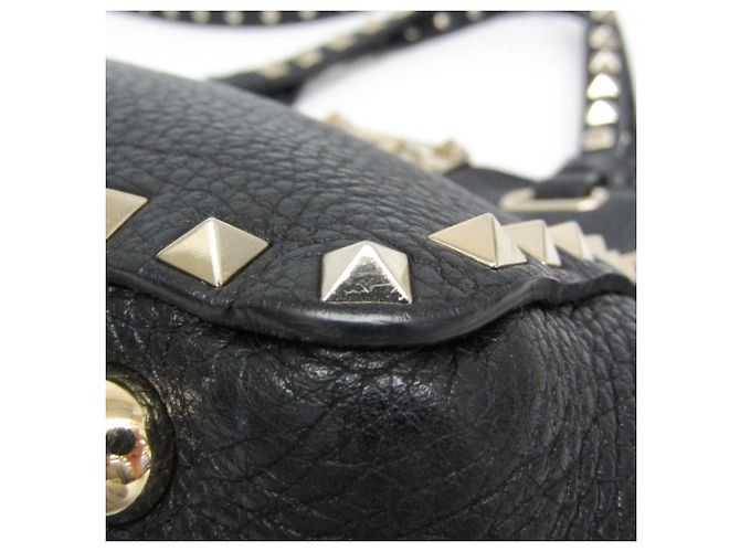 Piccola borsa Valentino Garavani Lock Studs Nero - vista 8