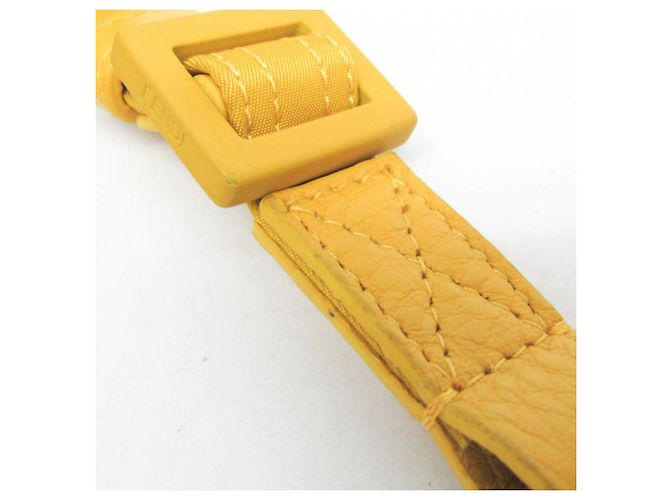 Pochette per telefono Baguette Fendi 7AS056 Giallo - vista 10