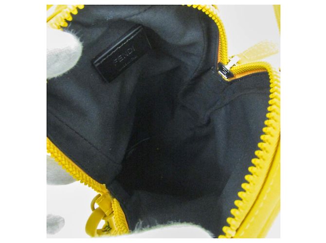 Pochette per telefono Baguette Fendi 7AS056 Giallo - vista 3